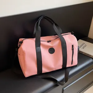 Grand Sac de Voyage de Grande Capacité Étanche Sac de Sport Fitness Avec Séparation Humide Sec Sac en Nylon pour Femmes