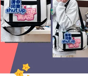 ACG ita bag canvas shoulder crossbody bag cute student messenger bag large capacity anime