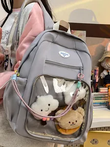 Zaino trasparente ita bag carino per ragazze adolescenti finestra trasparente borsa scolastica