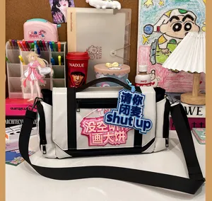 Cute Ita Bag Anime Shoulder Crossbody Bag Transparent Badge Display Student Bag New