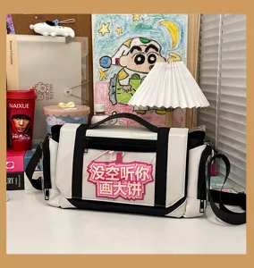 Anime Ita Bag Large Capacity Messenger Shoulder Bag Student Dual-Use Doll Bag White