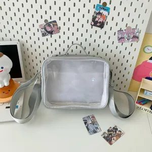 Clear Ita Bag Crossbody Transparent Messenger Bag Anime Display Shoulder Bag for Girls PVC