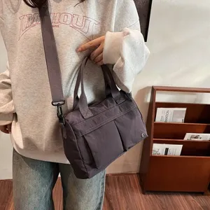 Ελαφριά τσάντα ώμου από νάυλον αδιάβροχη casual τσάντα χειρός για γυναίκες καθημερινή