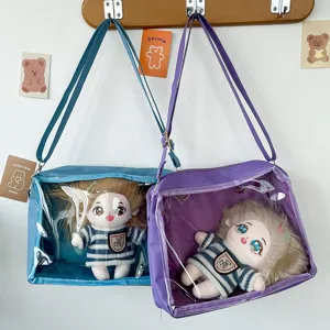 Japanese Harajuku clear ita bag 25cm doll crossbody bag sweet transparent window design