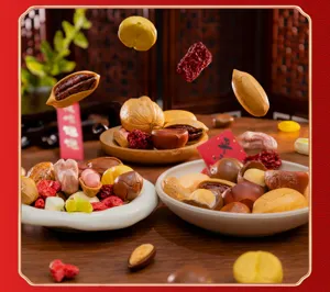Modelos en miniatura de frutos secos simulados para accesorios de fotografía y decoración DIY.