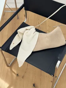 Gemütlicher 100% Wolle Strick-Kleinschal für Damen, weicher koreanischer Winter Kragen.