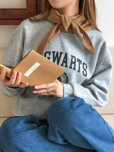 Otoño invierno pura lana color sólido cálido pañuelo triangular estilo coreano bufanda versátil