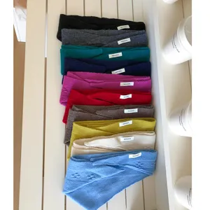 Autumn winter solid color wool triangular scarf retro warm neck warmer versatile stylish