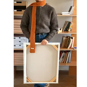 Bufanda de punto estrecha de color sólido para mujer, pañuelo elegante, accesorio de otoño.