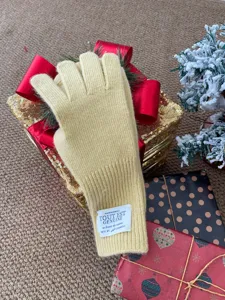 Gants en tricot de laine d'hiver pour femmes, chauds accessoires élégants au quotidien.