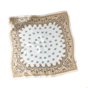 Vintage paisley zijden sjaal vrouwen vierkante halsdoek retro haarband mode bandana accessoires