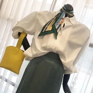 Dames Zoete Satijn Smalle Lange Lint Sjaal Bedruckt Paard Geometrisch Patroon Zijdeachtige Haar Tas Deco Geknoopte Halssjaal Lint