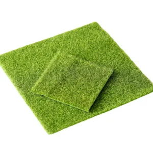 Tappeto in Muschio Artificiale Finto Prato Erba Verde Per Micropaesaggio Terrario Giardino in Miniatura Fai da Te Decorazioni per la Casa