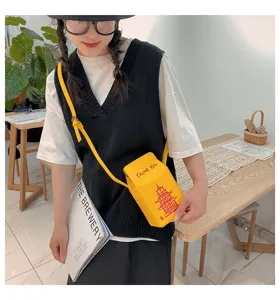 Borsa a tracolla in PU pagoda stile cinese carina, design creativo, borsa a spalla alla moda.