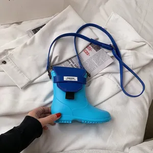 Sac à bandoulière créatif en forme de botte de pluie pour femme, mini sac nouveauté.