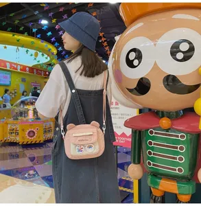 Niedliche Bär Form Umhängetasche für Damen, japanischer Vintage Stil süße Schulter Schultasche.