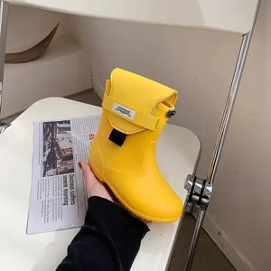 Sac bandoulière créatif en forme de chaussure jaune sac mignon pour les femmes