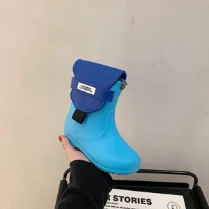 Sac bandoulière créatif en forme de botte de pluie bleue sac fantaisie pour femme