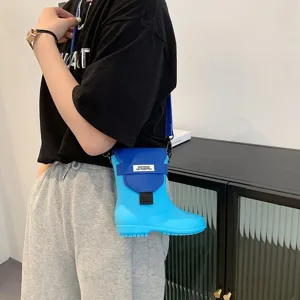 Sac à bandoulière créatif en forme de botte pour femme, joli sac à main fantaisie.