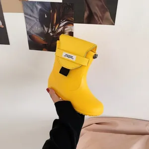 Sac bandoulière forme botte jaune, jolie nouveauté amusante sac à main mode PU pour femme.
