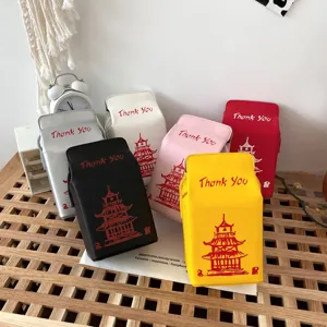 Borsa a tracolla creativa in PU stile pagoda con stampa Thank You, graziosa borsa.