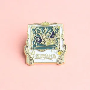 Vintage sprookjeshuis emaillen speld metalen badge broche voor kleding tassen decoratie
