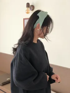 Effen vintage linnen haarband hoofddoek veelzijdig stijlvolmode accessoire voor vrouwen