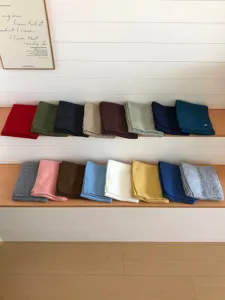 Einfarbig weicher Strick Winterschal, kuschelig warm für Paare, vielseitiges schmales Design.