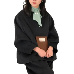 Effen linnen sjaal minimalistisch lang lint halsdoek voor dames lente elegante dagelijkse kleding