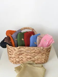 Korean style solid color chiffon scarf breathable lightweight headscarf neck scarf 70cm