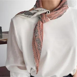 Damen Mode Satin Scharf Quadratisch Seidengefühl Haarscharf Paisley Leopard Geometrisch Bedruckt Halsscharf