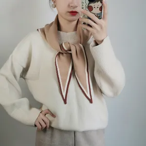 Mujer bufanda de punto invierno moda chal triangular elegante calido accesorio cuello