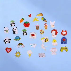 Leuke Cartoon Emaille Broche Creatieve Legering Dier Eten Metaal Badge Mode Kleding Tas Accessoires Sieraden