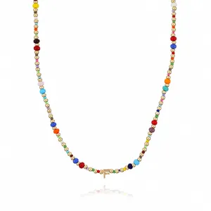 Colorful bohemian beaded necklace with letter pendant fashionable jewelry for daily women wear