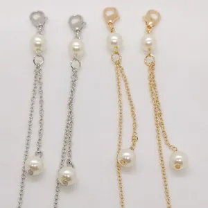 Parel masker bril ketting metaal multifunctionele riem halsketting stijlvolle sieraden