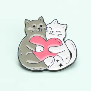 Niedliche Katzen Emaillierte Brosche Metall Abzeichen fur Geschenk Kleidung Dekoration