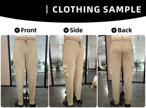 Détail de la texture gaufre kaki et des poches cargo sur ce pantalon de jogging pour homme.