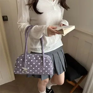 2026 New Polka Dot Shoulder Bag Korean Style Trendy Casual Pillow Bag For Women Main