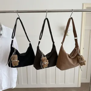 Grand Sac Sous-Bras de Trajet pour Femmes Sac Cabas Mode Décontracté Sac Bandoulière Cuir Synthétique Sac à Main