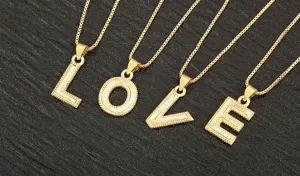 Exquisite gold-plated natural mother-of-pearl letter pendant necklace detail shot