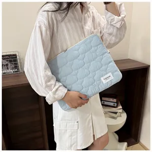 Funda acolchada minimalista de estilo coreano para tableta bonita bolsa de almacenamiento