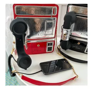 Neuheit Telefon Form Umhängetasche mit Hörer, kreative modische Handtasche für Damen.