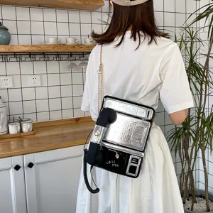 Lustige Retro Telefon Form Umhängetasche für Damen, kreative Vintage Schultertasche mit Hörer.
