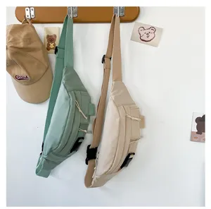 Japanischer Vintage Canvas Sling Bag, lässige minimalistische Umhängetasche für Damen.