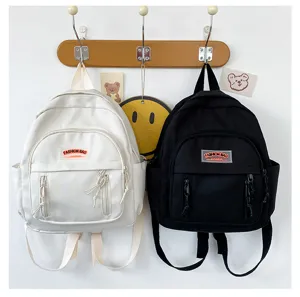 Kleiner leichter Canvas Mini Rucksack lässiger täglicher vielseitiger Schulranzen für Damen
