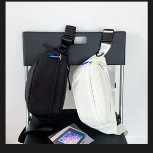 Wasserdichte Nylon Brusttasche Streetwear Umhaengetasche Taeschchen fuer Paare style