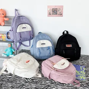 Damen Mini Nylon Rucksack Leicht Kleiner Mode Rucksack Einfach Vielseitig Süße Schultasche Reisen Mami Pack