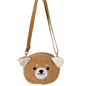 Niedliche braune Plüsch Teddybär Umhängetasche japanischer Stil flauschige Schultertasche