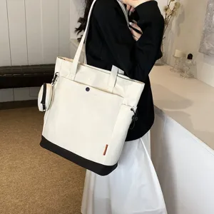 Women Large Capacity Tote Bag Oxford Fabric Shoulder Handbag For Yoga Mother Bag With Matching Coin Purse Casual Travel Bag