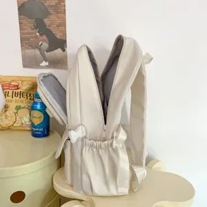 Zaino beige casual di grande capacità per la scuola studenti elegante e molto comodo